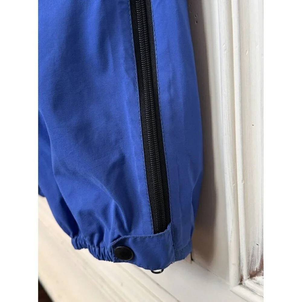Log House Designs Mens Medium Pant Gore-Tex Leg Zip Blue Hiking Outdoor
